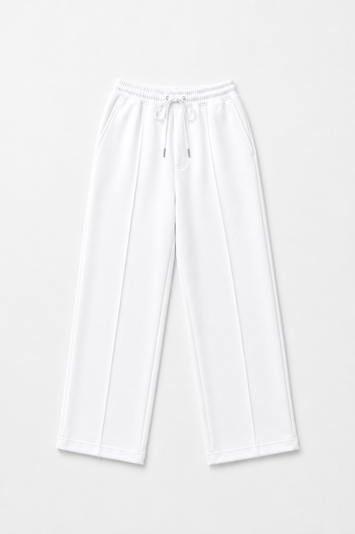 Pleated Relaxed White - Trouser