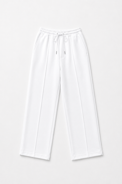 Pleated Relaxed White - Trouser