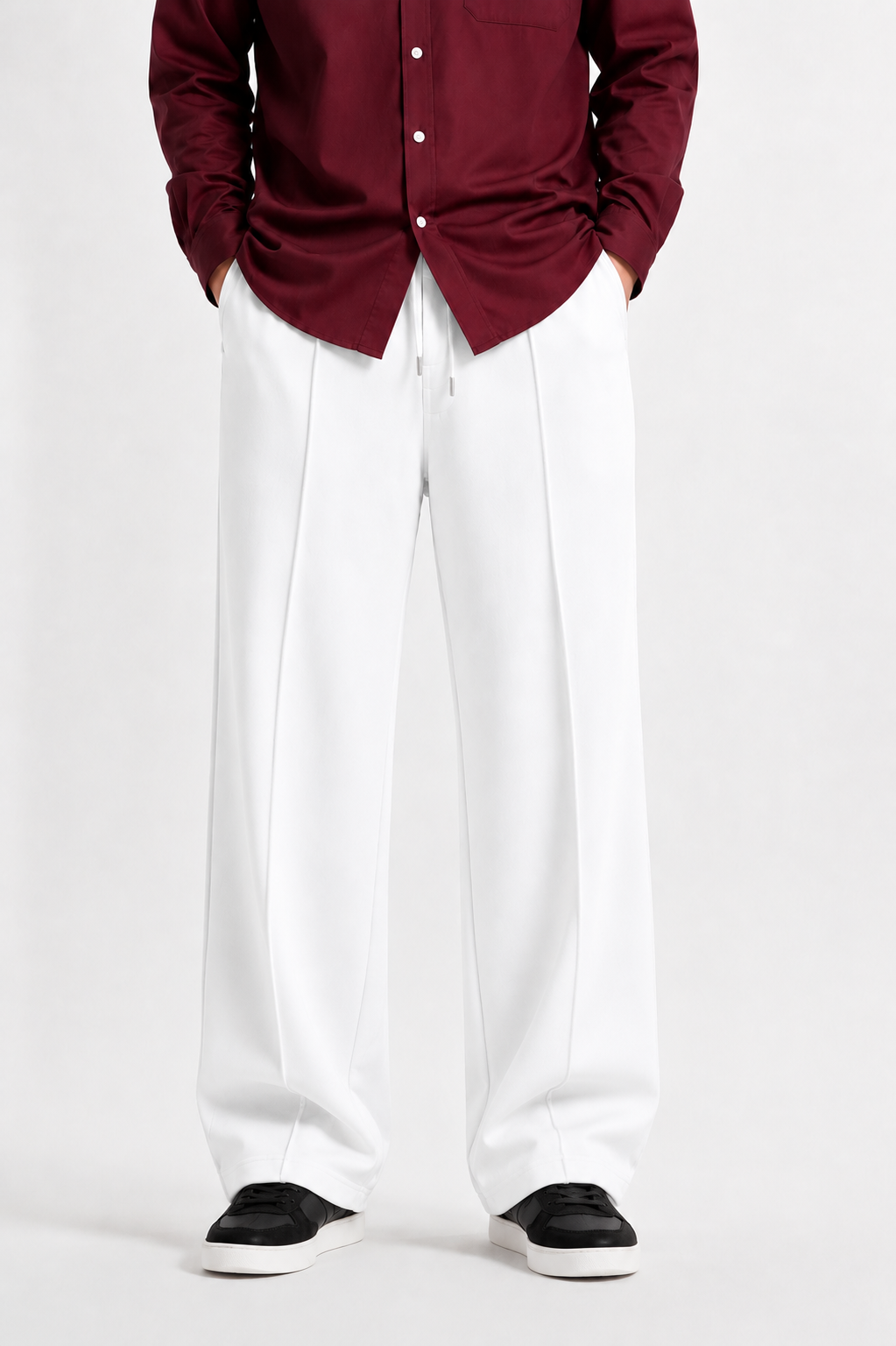 Pleated Relaxed Baggy Trousers