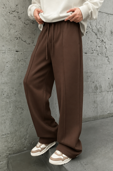 Pleated Relaxed Brown - Trouser