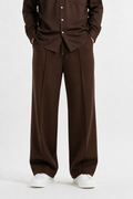Pleated Relaxed Brown - Trouser