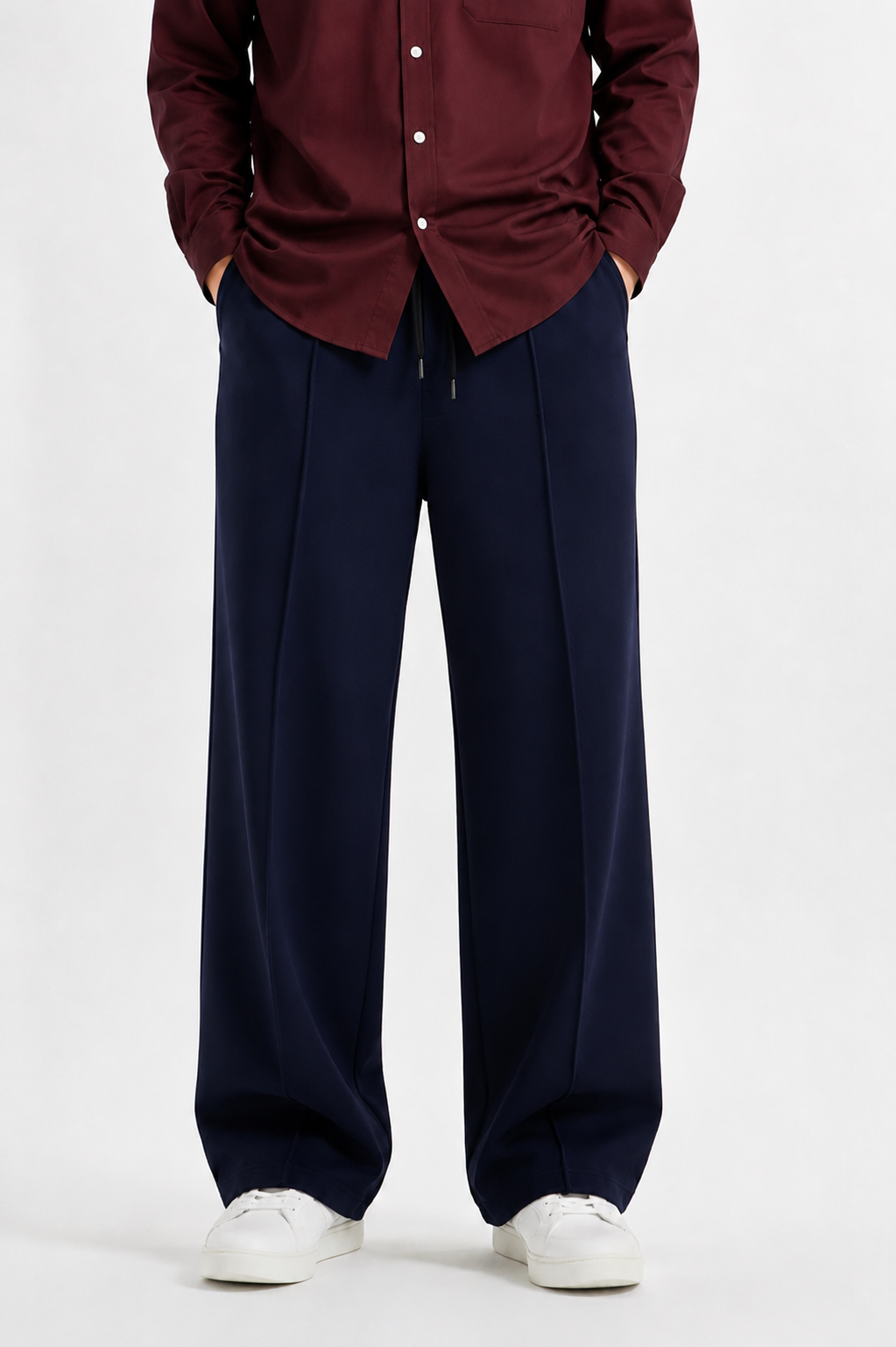 Pleated Relaxed Baggy Trousers