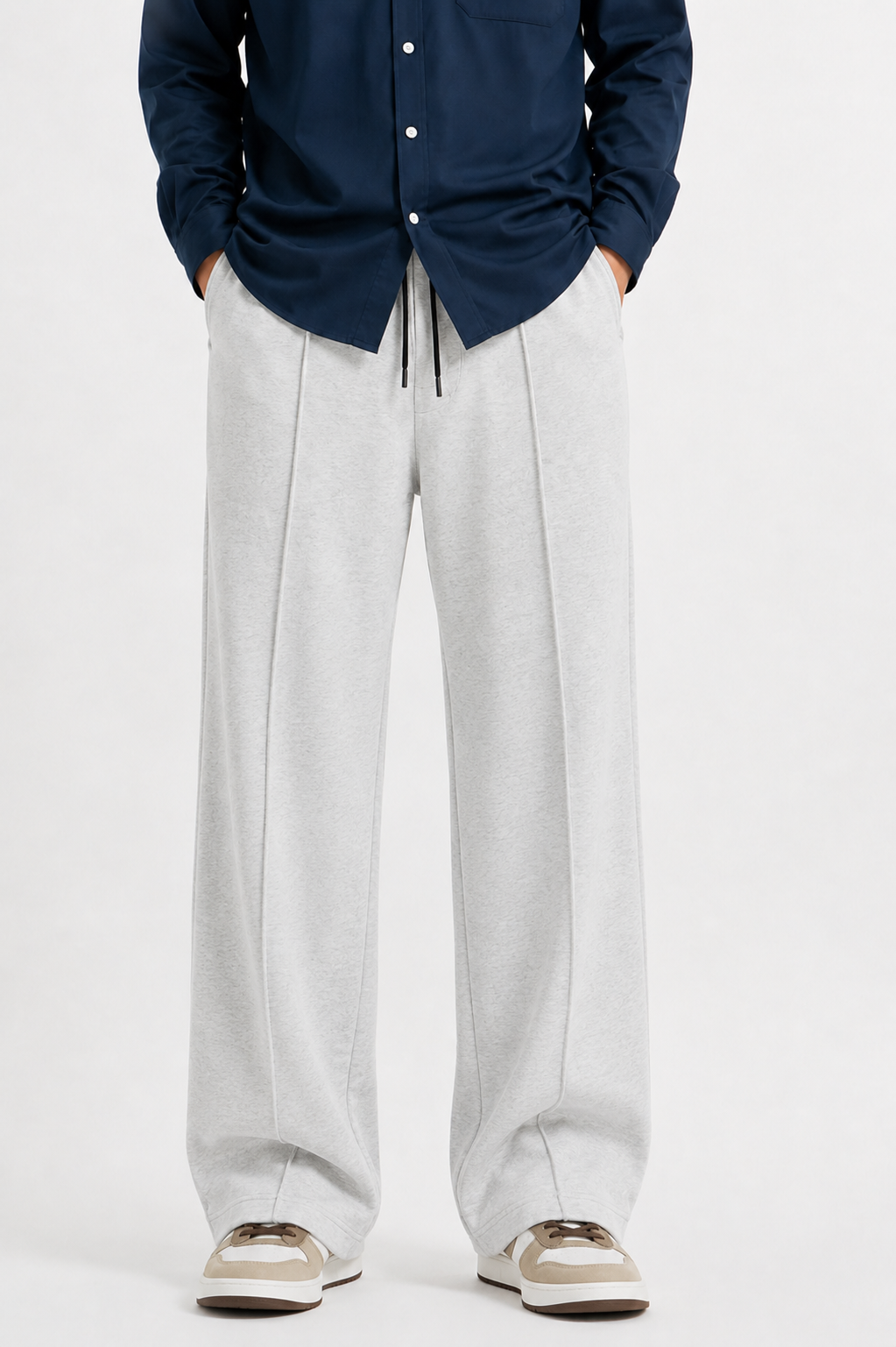 Pleated Relaxed Baggy Trousers