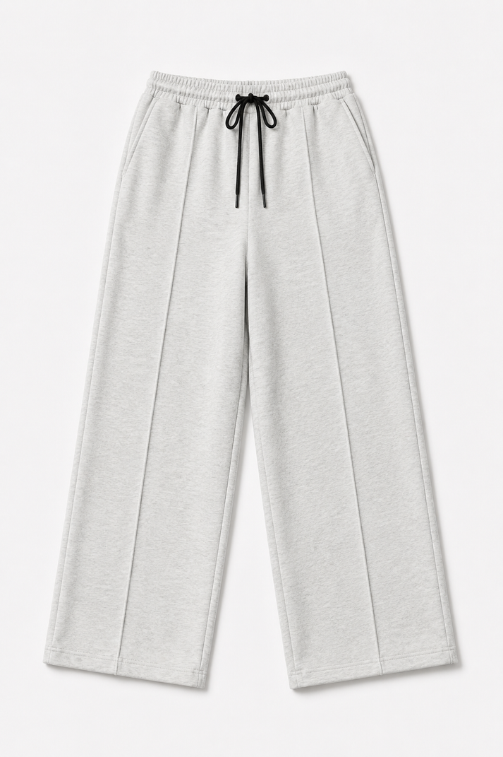 Pleated Relaxed Light Grey - Trouser