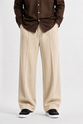 Pleated Relaxed Cream - Trouser