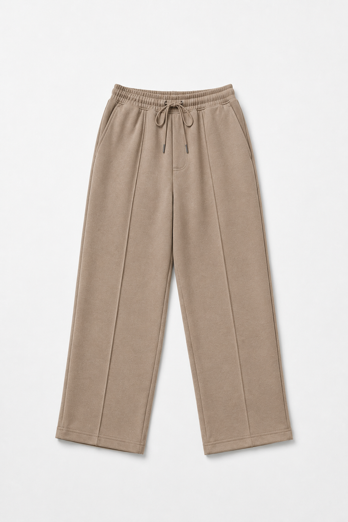 Pleated Relaxed Beige - Trouser