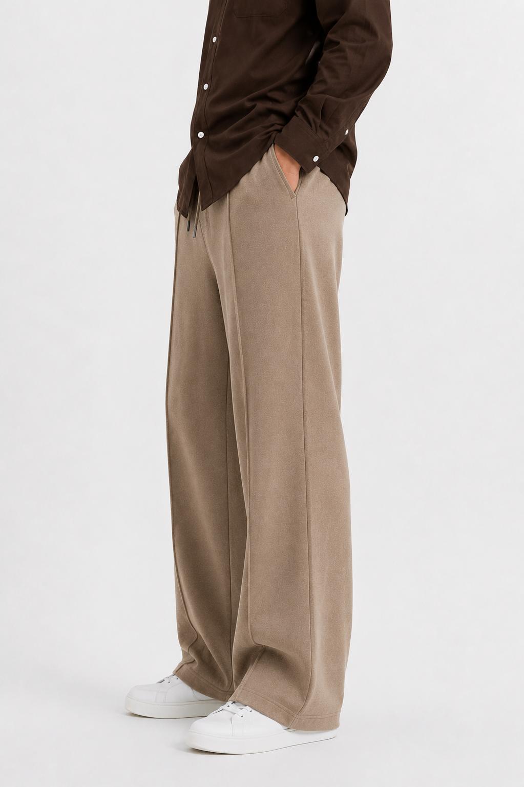 Pleated Relaxed Beige - Trouser