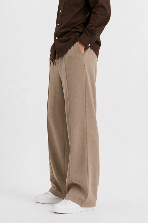 Pleated Relaxed Beige - Trouser