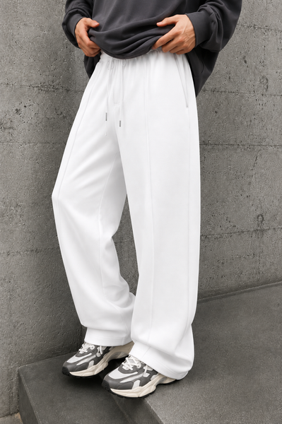 Pleated Relaxed White - Trouser